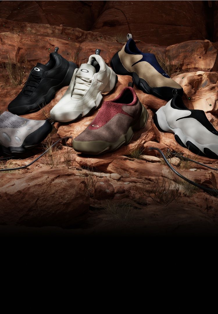 OAKLEY FACTORY TEAM  The future of footwear just dropped: reimagined by Brain Dead, powered by Oakley, and anything but ordinary. 