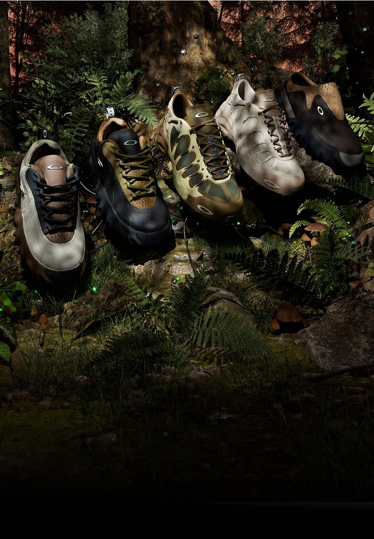 OAKLEY FACTORY TEAM  The future of footwear just dropped: reimagined by Brain Dead, powered by Oakley, and anything but ordinary. 