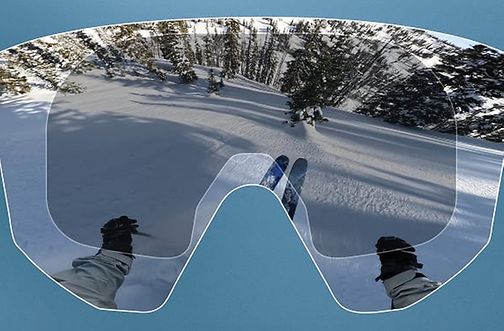 CAMPO VISIVO PIÙ AMPIO  Il design completamente nuovo della lente e della montatura offre un campo visivo più grande del 60% rispetto a Line Miner™ L, avvicinando l'orizzonte e ampliando la tua visione in ogni direzione.